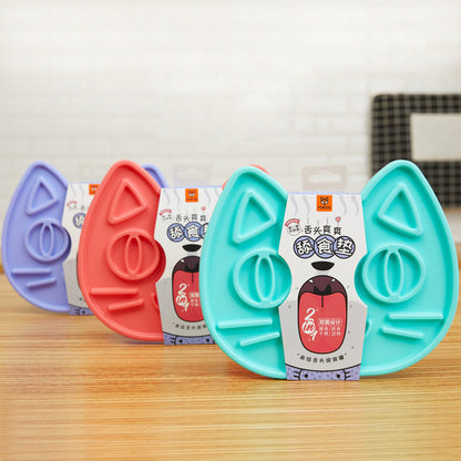 Dog Double-Sided Licking Pad Slow Food Bowl Dog Lick Mat