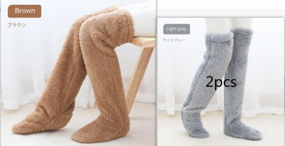 Over Knee Winter Warm High Fuzzy Long Socks