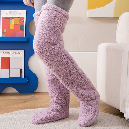 Over Knee Winter Warm High Fuzzy Long Socks