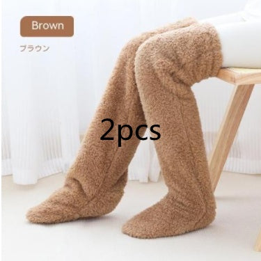 Over Knee Winter Warm High Fuzzy Long Socks
